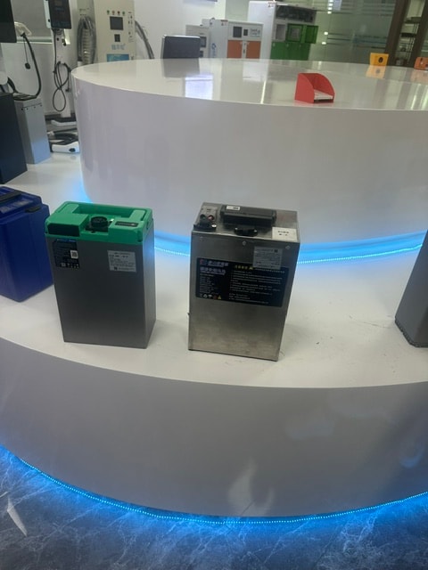 SwapNode LiFePO4 battery units on display