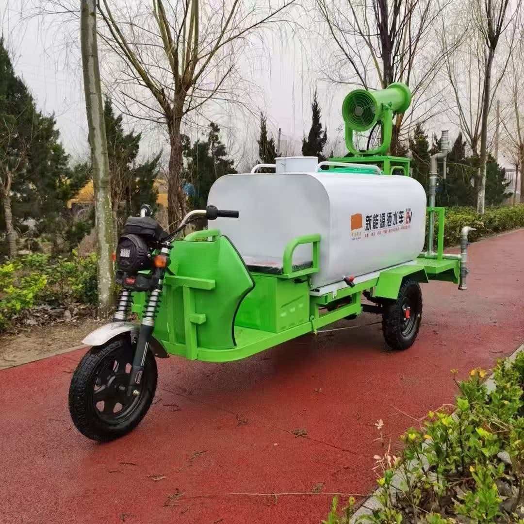 Green electric water tank tricycle